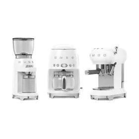 Macinino Elettrico Smeg CGF01WHEU 150 W Bianco 350 g di Smeg, Macinacaffè elettrici con lama - Rif: S8100065, Prezzo: 235,02 ...