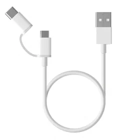 Câble USB vers Micro USB et USB C Xiaomi SJX01ZM Blanc de Xiaomi, Câbles USB - Réf : S8100260, Prix : 6,57 €, Remise : %