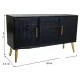 Sideboard Alexandra House Living Black Golden MDF Wood by Alexandra House Living, Sideboards - Ref: D1630810, Price: 202,18 €...