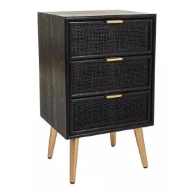 Nightstand Alexandra House Living Black Golden by Alexandra House Living, Bedside Tables - Ref: D1630811, Price: 113,09 €, Di...