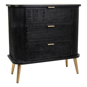 Commode Alexandra House Living Noir Bois MDF 35 x 81 x 80 cm de Alexandra House Living, Commodes - Réf : D1630815, Prix : 226...