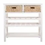 Aparador Alexandra House Living Blanco Cuerda Madera MDF 86 x 38 x 88 cm de Alexandra House Living, Armarios y aparadores - R...