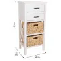 Schubladenschrank Alexandra House Living Weiß Holz MDF Naturfaser 92 x 32 x 44 cm von Alexandra House Living, Kommoden & Side...