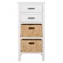 Chest of drawers Alexandra House Living White MDF Wood Natural Fibre 92 x 32 x 44 cm by Alexandra House Living, Chest of Draw...