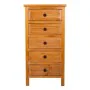 Chest of drawers Alexandra House Living Brown Pine MDF Wood 93 x 37 x 47 cm by Alexandra House Living, Chest of Drawers - Ref...