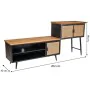 Buffet Alexandra House Living Marron Noir Gris Fer Rotin Bois d'épicéa 42 x 90 x 202 cm de Alexandra House Living, Buffets, c...