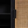 Credenza Alexandra House Living Marrone Nero Grigio Ferro Rattan Legno di abete 42 x 90 x 202 cm di Alexandra House Living, C...