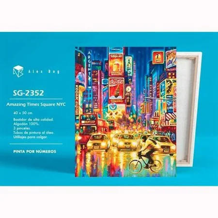 Malen nach Zahlen Set Alex Bog Amazing Times Square NYC 40 x 50 cm Zahlen von Alex Bog, Malen nach Zahlen - Ref: S8400269, Pr...