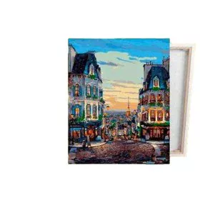 Paint by Numbers Set Alex Bog Quartier Montmatre Paris 40 x 50 cm by Alex Bog, Painting By Numbers - Ref: S8400270, Price: 17...