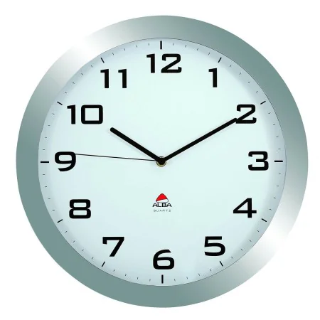 Reloj de Pared Archivo 2000 Gris Metal Cristal Ø 38 cm Blanco Redondo de Archivo 2000, Relojes de pared - Ref: S8401348, Prec...