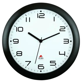 Wall Clock Archivo 2000 Black Metal Crystal Ø 30 cm White Circular by Archivo 2000, Wall Clocks - Ref: S8401351, Price: 22,64...