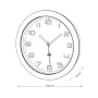 Reloj de Pared Archivo 2000 Negro Metal Cristal Ø 30 cm Blanco Redondo de Archivo 2000, Relojes de pared - Ref: S8401351, Pre...