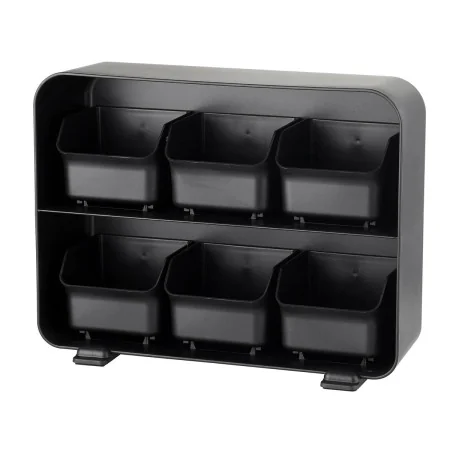 Contenitore per Sistemare le Capsule di Caffè Archivo 2000 Nero 13 x 26 x 20 cm di Archivo 2000, Porta capsule - Rif: S840139...