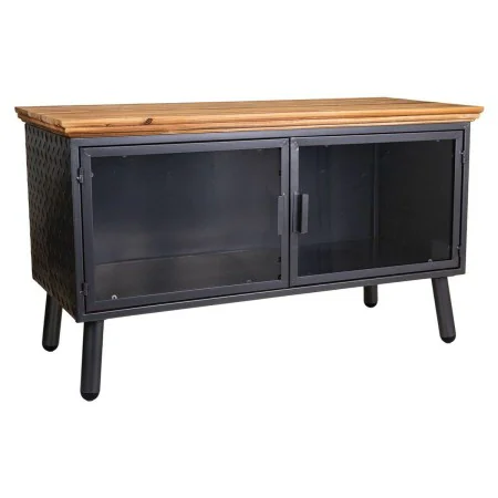 Occasional Furniture Alexandra House Living Brown Black Grey Glass Iron Fir wood 42 x 55 x 94 cm by Alexandra House Living, T...