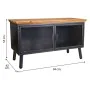 Occasional Furniture Alexandra House Living Brown Black Grey Glass Iron Fir wood 42 x 55 x 94 cm by Alexandra House Living, T...