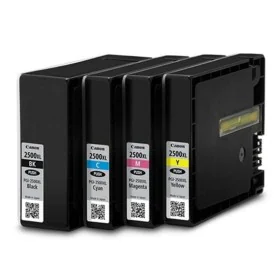 Original Ink Cartridge Canon PGI-2500XL C/M/Y/BK MAXIFY iB4050 XL Multicolour by Canon, Printer toners and inks - Ref: S84030...