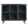 Credenza Alexandra House Living Marrone Nero Grigio Vetro Ferro Legno di abete 33 x 79 x 102 cm di Alexandra House Living, Cr...