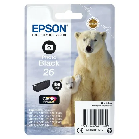 Original Ink Cartridge Epson 26 Black by Epson, Printer toners and inks - Ref: S8405406, Price: 19,28 €, Discount: %