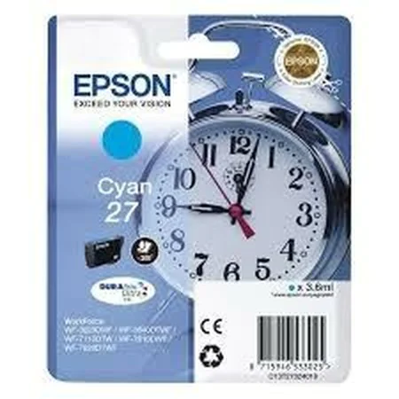 Cartouche d'encre originale Epson 27 Cyan de Epson, Toners et encre pour imprimante - Réf : S8405420, Prix : 16,19 €, Remise : %