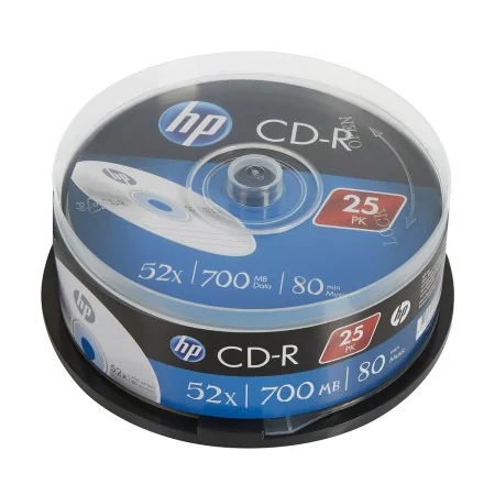 CD-R HP 25 Units 700 MB 52x by HP, Storage consumables - Ref: S8410318, Price: 14,05 €, Discount: %