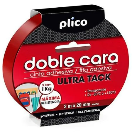 Cinta de Doble Cara PLICO Ultra Tack Transparente de PLICO, Cintas adhesivas - Ref: S8415633, Precio: 9,70 €, Descuento: %