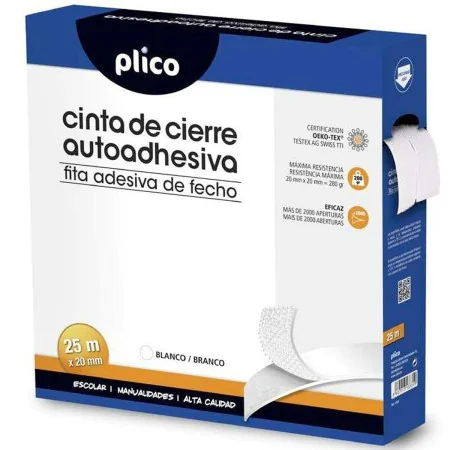 Adhesive Tape PLICO White 20 mm x 25 m by PLICO, Adhesive tape - Ref: S8415639, Price: 39,94 €, Discount: %