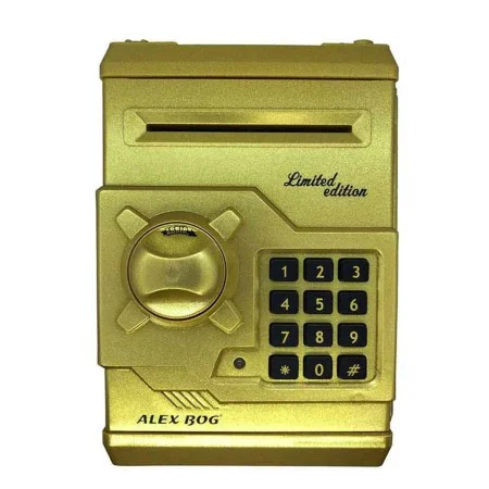 Money box Roymart Limited Edition Safety-deposit box Golden (18 x 13 x 12 cm) by Roymart, Money Boxes - Ref: S8416439, Price:...