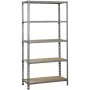 Étagère SimonRack Métal Bois Gris (180 x 80 x 40 cm) de SimonRack, Rayonnage et rangement - Réf : S8417531, Prix : 85,52 €, R...