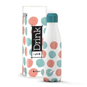 Thermal Bottle iTotal Dots White Stainless steel 500 ml by iTotal, Thermos flasks - Ref: S8418594, Price: 9,75 €, Discount: %