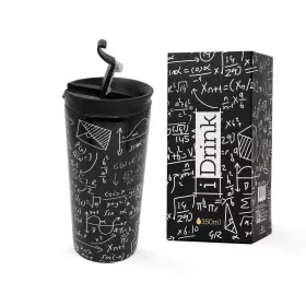 Taza Termo con Tapa iTotal Mathematics Doble pared Negro Acero Inoxidable 350 ml de iTotal, Tazas - Ref: S8418609, Precio: 15...