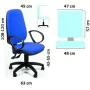 Office Chair Unisit Sincro Tete Blue by Unisit, Sofas and chairs - Ref: S8419390, Price: 167,13 €, Discount: %