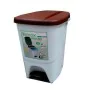 Cestino a pedale Denox Bianco Marrone Rettangolare 25 L di Denox, Cestini per la carta - Rif: S8419504, Prezzo: 19,08 €, Scon...