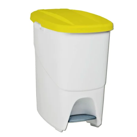 Papelera con Pedal Amarillo Rectangular 25 L de BigBuy Office, Papeleras - Ref: S8419515, Precio: 17,13 €, Descuento: %