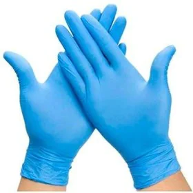 Disposable Vinyl Gloves M Blue Stick by BigBuy Wellness, Gloves - Ref: S8419558, Price: 9,69 €, Discount: %