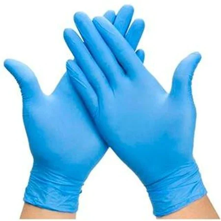 Gants en vinyle jetables M Bleu Autocollants de BigBuy Wellness, Gants - Réf : S8419558, Prix : 9,30 €, Remise : %