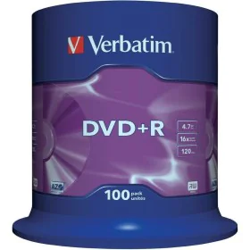 DVD-R Verbatim 100 Unità di Verbatim, Consumabili di archiviazione - Rif: S8419651, Prezzo: 67,00 €, Sconto: %