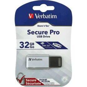 Memoria USB Verbatim Secure Pro Argentato Argento di Verbatim, Chiavette USB - Rif: S8419749, Prezzo: 34,15 €, Sconto: %