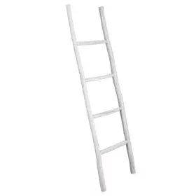 Scaffale Alexandra House Living Bianco Legno di abete 3 x 44 x 150 cm Scala di Alexandra House Living, Scaffalature e ripiani...