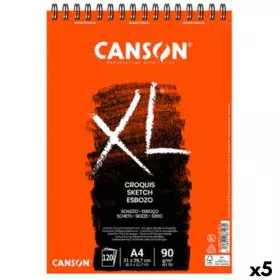 Bloc de dibujo Canson XL Esboso 20 Hojas Blanco Natural A4 5 Unidades 90 g/m² de Canson, Papel - Ref: S8423493, Precio: 31,51...