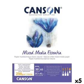 Bloc de dibujo Canson Blanco Natural A3 5 Unidades 30 Hojas 250 g/m² de Canson, Papel - Ref: S8423500, Precio: 52,17 €, Descu...