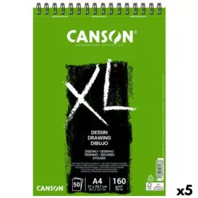 Bloco de desenho Canson XL Drawing Branco A4 5 Unidades 50 Folhas 160 g/m2 de Canson, Papel - Ref: S8423501, Preço: 31,51 €, ...