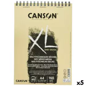 Drawing Pad Canson XL Sand Natural A4 5 Units 40 Sheets 160 g/m2 by Canson, Paper - Ref: S8423503, Price: 29,21 €, Discount: %