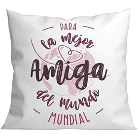 Cojín Roymart PARA LA MEJOR AMIGA DEL MUNDO Blanco Rosa 40 x 40 cm de Roymart, Cojines - Ref: S8423776, Precio: 7,34 €, Descu...