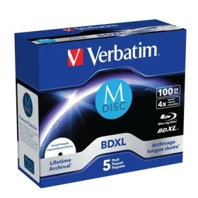 Printable Blu-Ray BD-R Verbatim M-DISC 5 Units 4x by Verbatim, External optical drive units - Ref: S8426052, Price: 98,00 €, ...