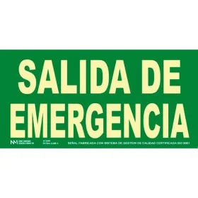 Cartel Archivo 2000 "SALIDA DE EMERGENCIA" PVC 32 x 16 cm de Archivo 2000, Señales de seguridad - Ref: S8426647, Precio: 8,99...