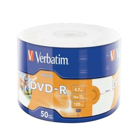 DVD-R Verbatim 50 Stück 4,7 GB 16x von Verbatim, Speicherverbrauchsmaterial - Ref: S8426687, Preis: 30,46 €, Rabatt: %