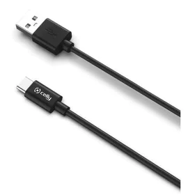 Câble USB-C Celly USB-C Noir 1 m de Celly, Câbles USB - Réf : S8427627, Prix : 10,32 €, Remise : %