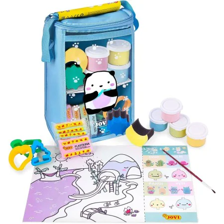 Gioco Creativo di Plastilina Jovi MY ARTS&CRAFTS Multicolore Borsa a Tracolla Azzurro di Jovi, Argilla e pasta modellabile - ...