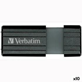 Clé USB Verbatim PinStripe Noir 64 GB de Verbatim, Clés USB - Réf : S8430817, Prix : 56,89 €, Remise : %