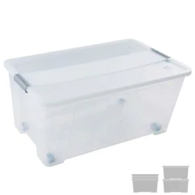 Storage Box with Lid Archivo 2000 Transparent polypropylene 61 L Stackable by Archivo 2000, Storage boxes and chests - Ref: S...